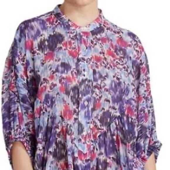 Isabel Marant Etoile Mazea Dress Size 38 Floral Print French Western Mini S-M - Picture 6 of 13